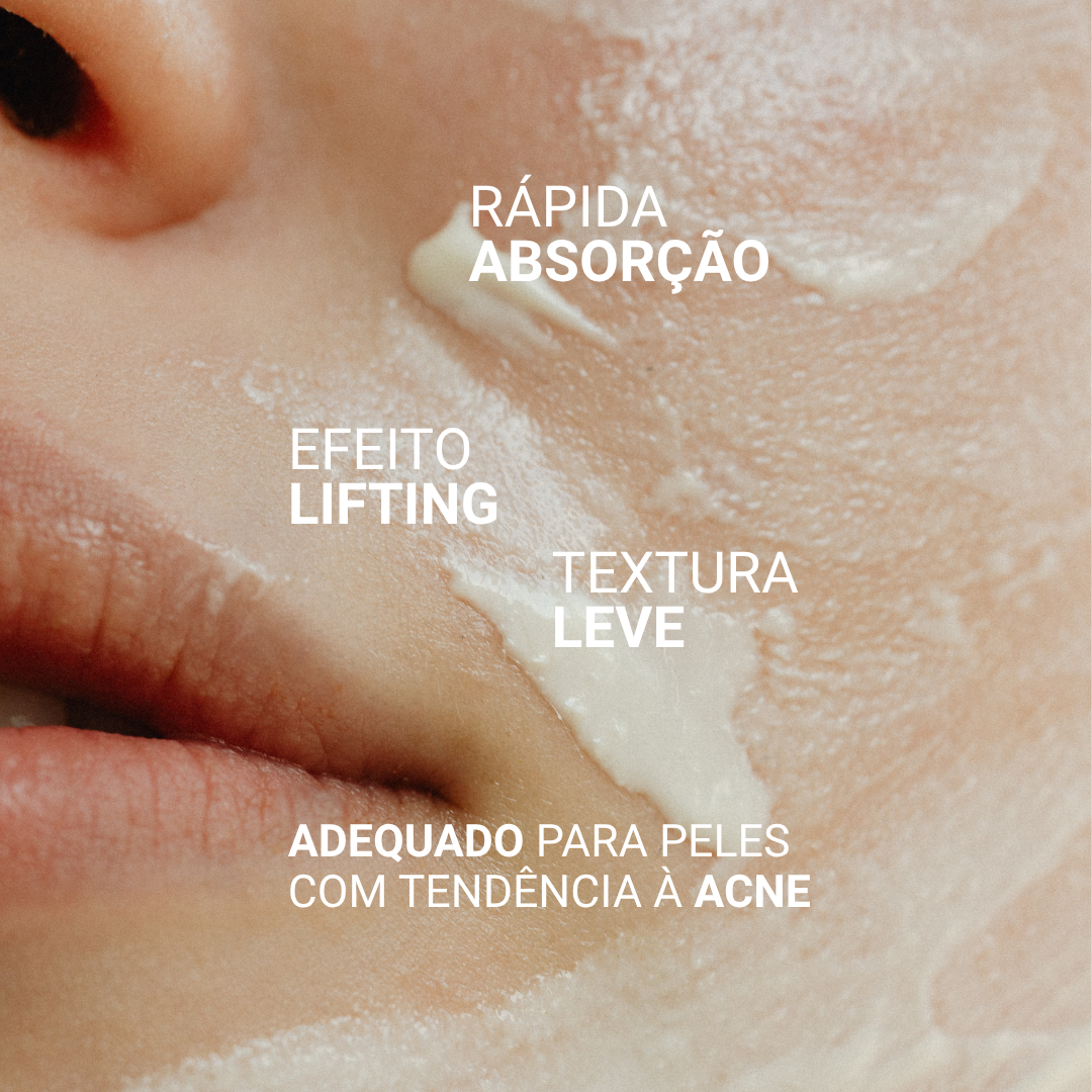 Sérum facial firmador com peptídeos, geleia real e vitamina E