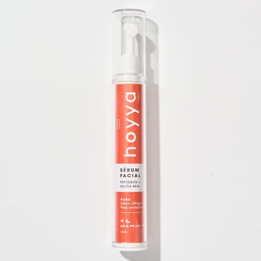 Sérum facial firmador com peptídeos, geleia real e vitamina E