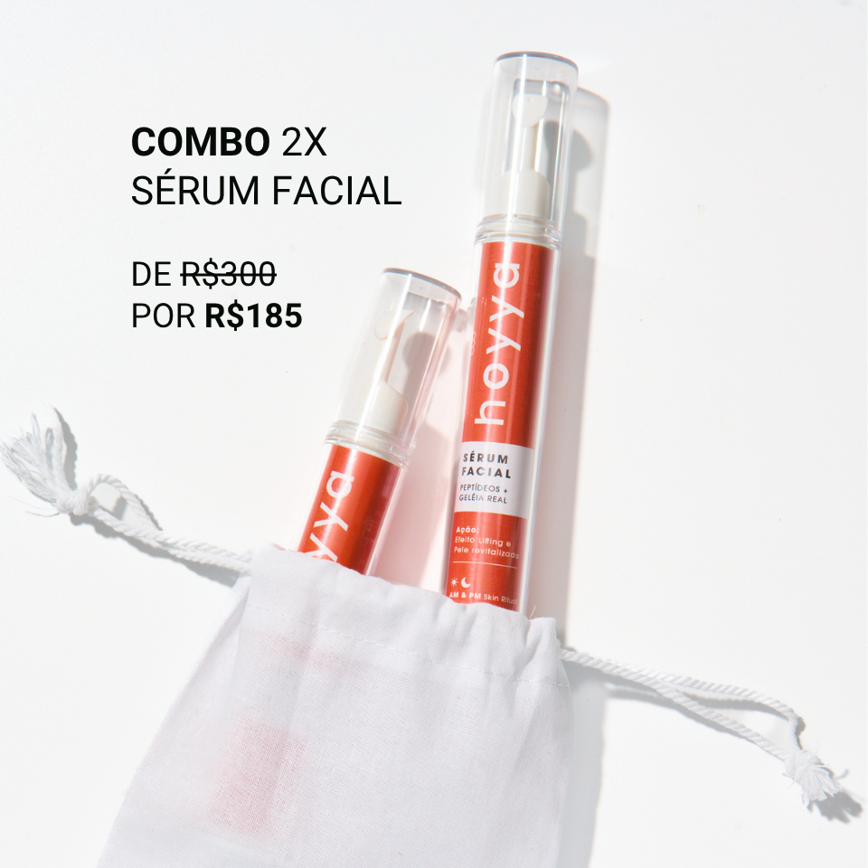 Sérum facial firmador com peptídeos, geleia real e vitamina E